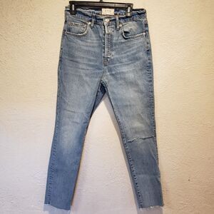 We The Free; Free People High Rise Button Fly Denim Jeans Sz 29